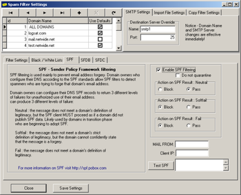 Spam Filter ISP screenshot 9