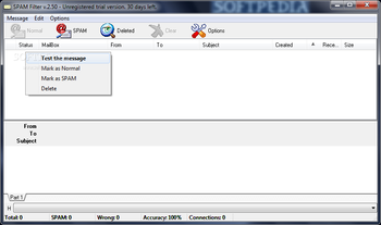 SPAM Filter screenshot