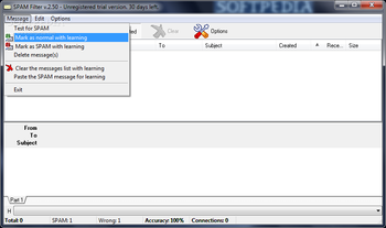 SPAM Filter screenshot 2