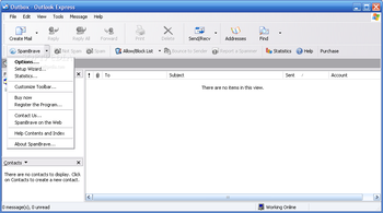 SpamBrave for Outlook Express screenshot