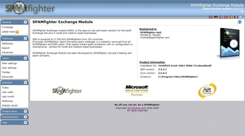 SPAMfighter Exchange Module screenshot 2