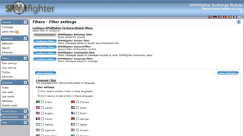 SPAMfighter Exchange Module screenshot 3