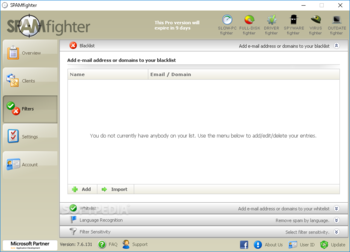 SPAMfighter Standard screenshot 3