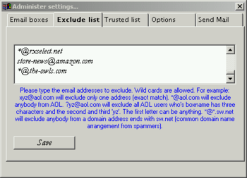SpamGuard screenshot