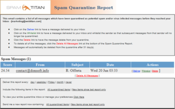 SpamTitan screenshot 2