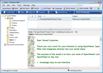 SpamWeed for Outlook/OE/Windows Mail screenshot 2