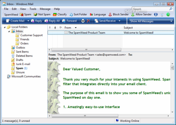 SpamWeed for Outlook/OE/Windows Mail screenshot 3