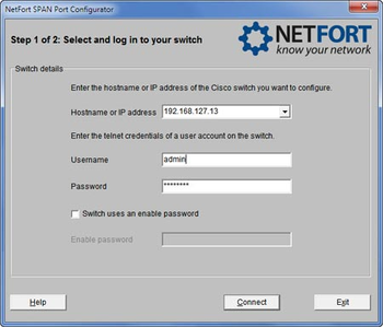 SPAN Port Configurator screenshot