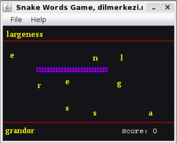 Spanish Arabic Snake Game screenshot