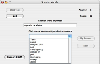 Spanish Vocab screenshot