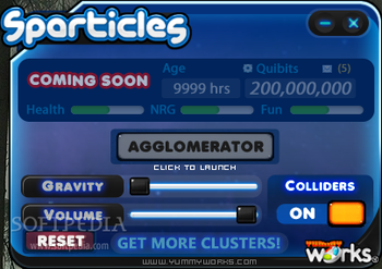 Sparticles screenshot