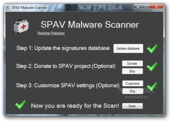 SPAV Malware Scanner screenshot