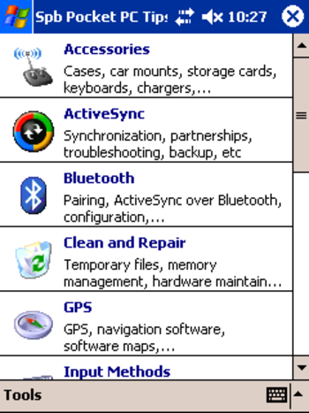 Spb Pocket PC Tips and Tricks screenshot