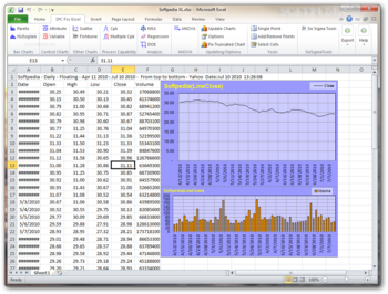 SPC for Excel screenshot