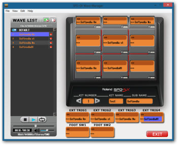 SPD-SX Wave Manager screenshot