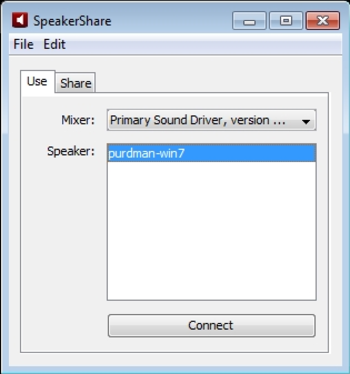 Speakershare screenshot