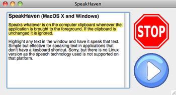 SpeakHaven for Windows screenshot