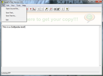 SpeakToText screenshot