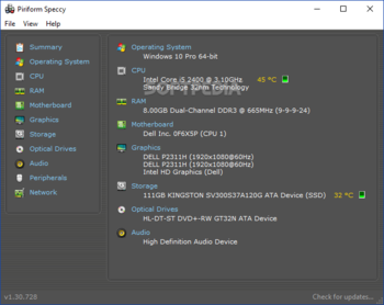 Speccy Portable screenshot