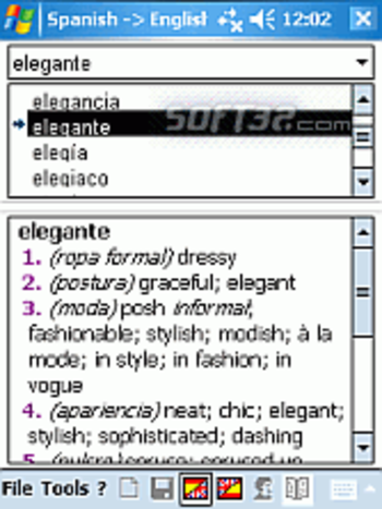 Special Dictionaries English <-> German WM5/6 screenshot 2