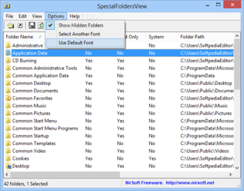 SpecialFoldersView screenshot 5