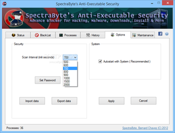 SpectraByte's Anti-Executable Security screenshot 4