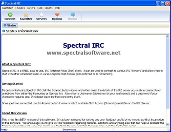 Spectral IRC screenshot