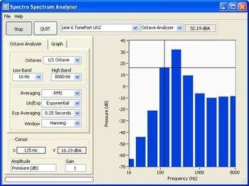 Spectro Spectrum Analyzer screenshot