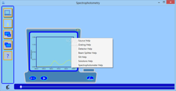 Spectrophotometry screenshot