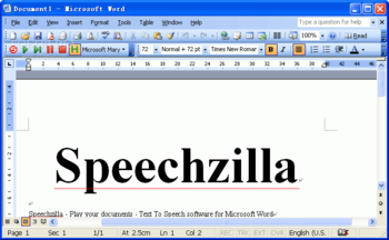 SpeechZilla screenshot