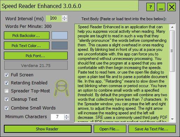 Speed Reader Enhanced screenshot 2