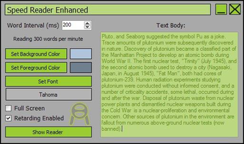 Speed Reader Enhanced Portable screenshot