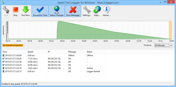 Speed Test Loggger screenshot