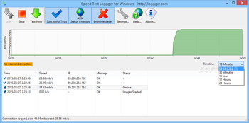 Speed Test Loggger screenshot 2
