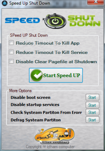 Speed Up Shut Down screenshot