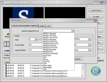Speed Video Splitter screenshot 3