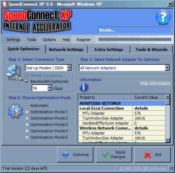 SpeedConnect Internet Accelerator screenshot 3