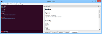 SpeedCrunch screenshot