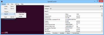 SpeedCrunch screenshot 2