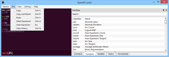 SpeedCrunch screenshot 3