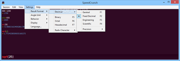 SpeedCrunch screenshot 5