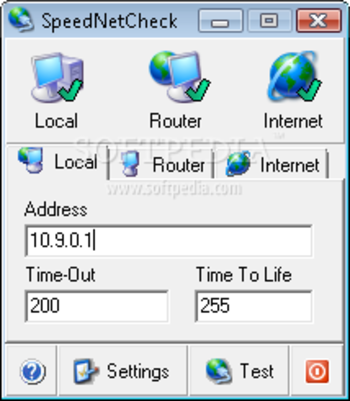 SpeedNetCheck screenshot