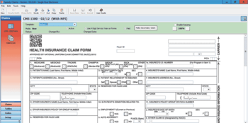 Speedy Claims CMS 1500 screenshot
