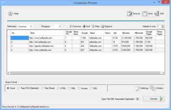 Speedy CSV Converter screenshot 2