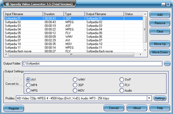 Speedy Video Converter screenshot