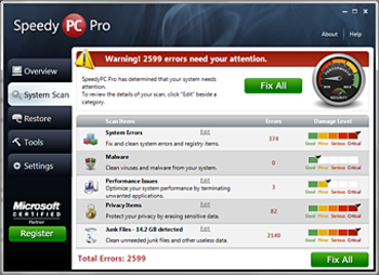 SpeedyPC Pro screenshot