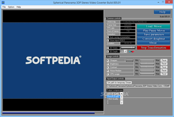 Spherical Panorama 3DP Stereo Video Converter screenshot