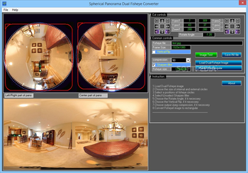 Spherical Panorama Dual Fisheye Converter screenshot