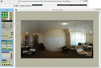 Spherical Panorama Fisheye Stitcher screenshot