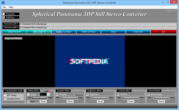 Spherical Panorama Still 3DP Stereo Converter screenshot